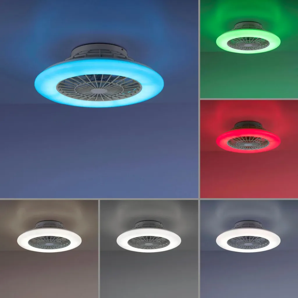 Leuchten Direkt LED Deckenleuchte Patrick 43 W RGBW Mit Ventilator – Bild 2