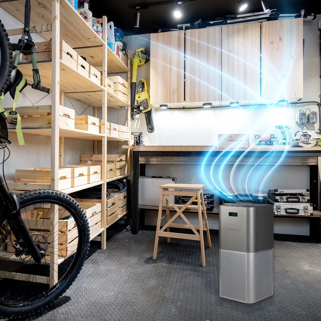 Genius Invictus Air Luftreiniger | Reinigt 400m3/h | Entfernt 99,95% Viren, Staub Und Für Allergiker Durch HEPA-Filter | Einstellbarer Timer | Luftqualitätsanzeige – Bild 6