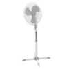 ECD Germany Standventilator 45W, Ø 40cm, Weiß/Grau - Leise, 3 Geschwindigkeitsstufen - Standfuß Höhenverstellbar 102-120 Cm - 90° Oszillazion 30° Neigbar - Ventilator Standlüfter Luftkühler Bödenventilator