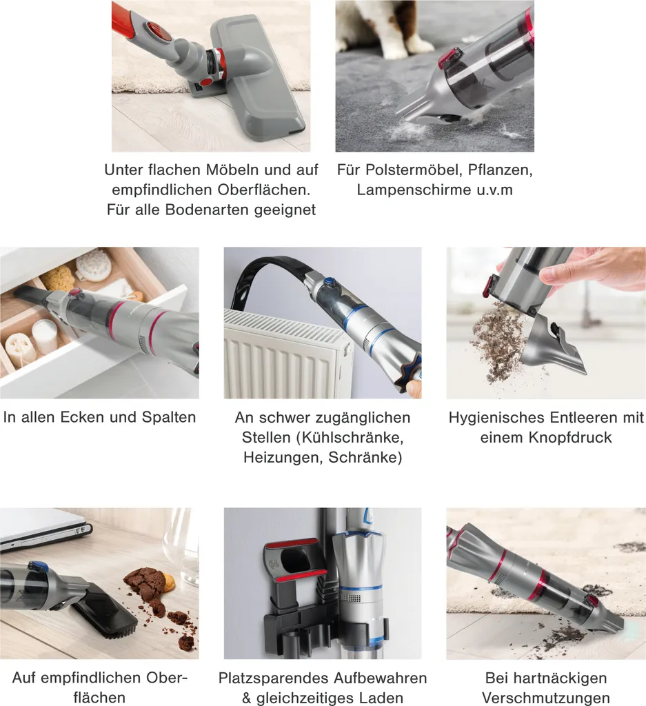 Genius Invictus One 2.0 Hand- Und Bodenstaubsauger Set 15-tlg. Handstaubsauger; A82123 – Bild 4