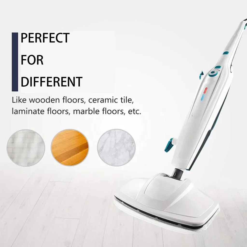 5 Ersatzpads Für Dampfreiniger , Dampfbesen Wischbezug Für Eine Porentiefe Reinigung, Dampfmop Ersatz Mit Klettunterseite – Bild 3