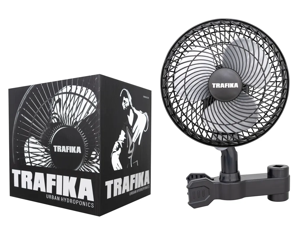 TRAFIKA CLIPFAN OSZILLIEREND / Ventilator 20W 25CM / 2 Geschwindigkeiten / Exklusive Klammer Für Stangen In Anbauschränken / 100% Kupfer ENERGIESPAREND