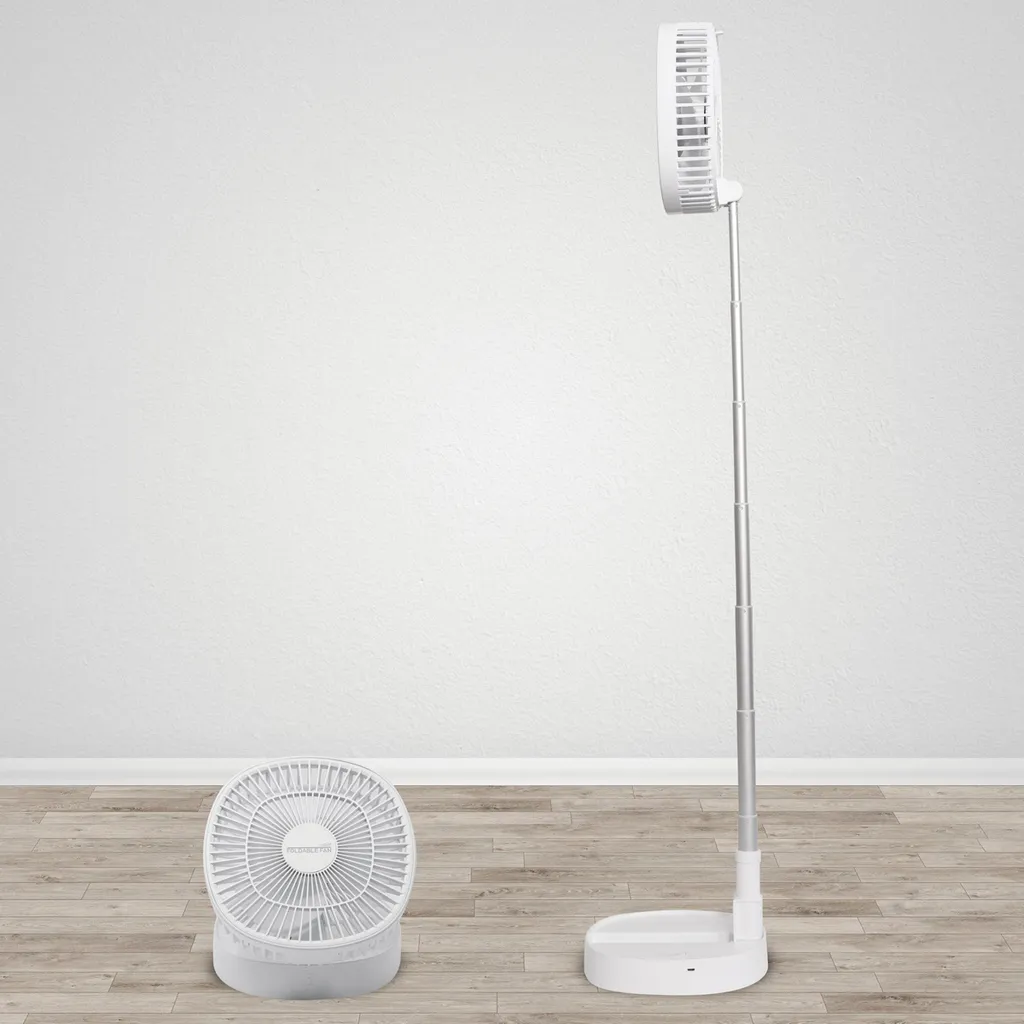 Starlyf® Foldable Fan – Wiederaufladbarer, Kabelloser Und Zusammenklappbarer Ventilator, Akkubetrieb Mit 3 Geschwindigkeiten, 2in1 - Tischventilator Und Standventilator – Aus Der TV Werbung – Bild 6