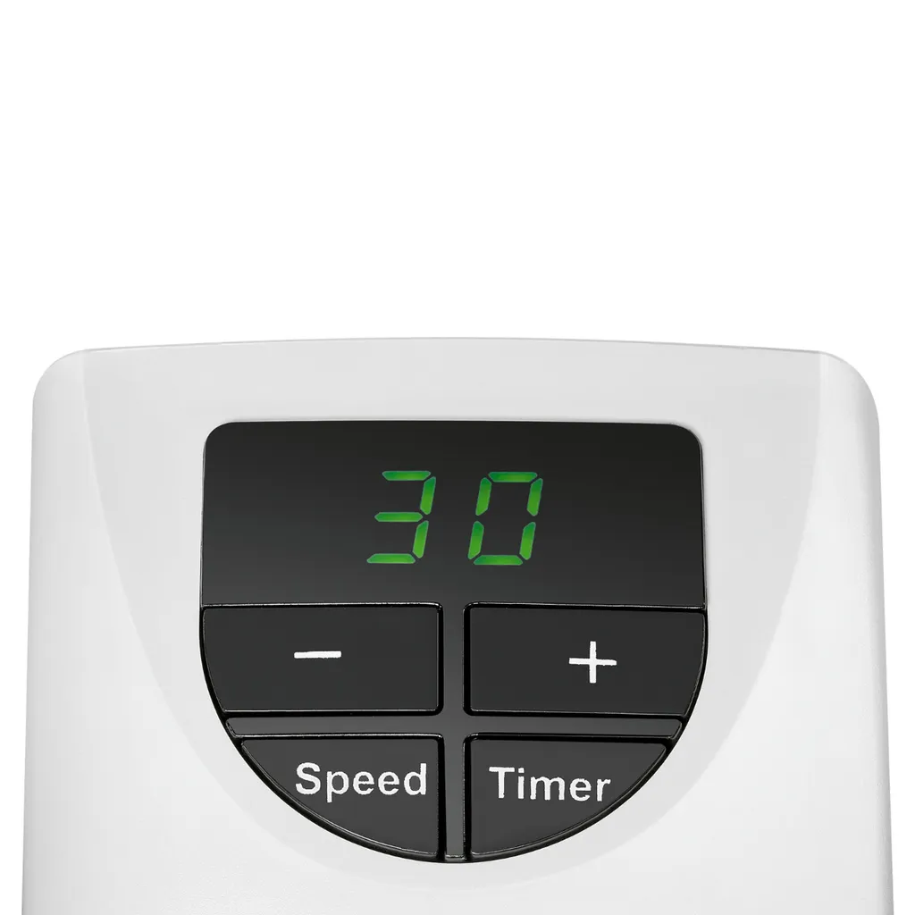 Clatronic HL 3738 Mobiler Steckdosen-Heizlüfter Mit 2 Gebläsestufen, Hochwertiges PTC-Heizelement, LED-Display-und Kontrollleuchte – Bild 4