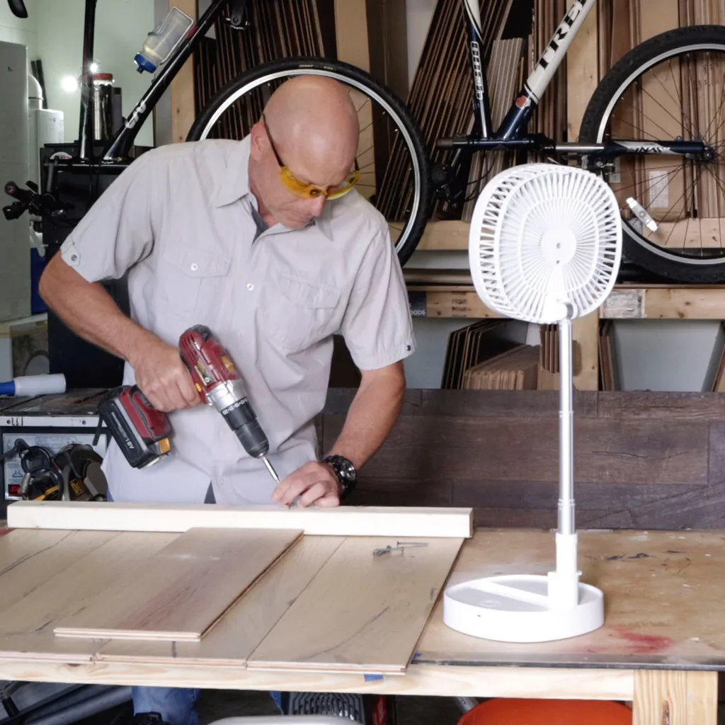 Starlyf® Foldable Fan – Wiederaufladbarer, Kabelloser Und Zusammenklappbarer Ventilator, Akkubetrieb Mit 3 Geschwindigkeiten, 2in1 - Tischventilator Und Standventilator – Aus Der TV Werbung – Bild 9