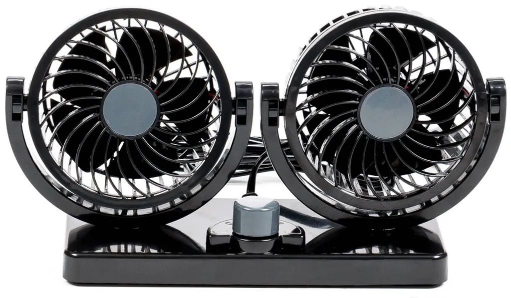 Auto Ventilator Doppellüfter ALL Ride, Vertikal Und Horizontal Einstellbar, 2 Leistungsstufen 8 Watt 15 Watt, 12 Volt