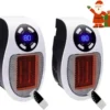 2er 500W 220V Steckdosen Heizlüfter Mini Heizung | Elektroheizer | Heizgerät Elektroheizer Plug In Heater Heizgerät Energie Sparen Mit Fernbedienung